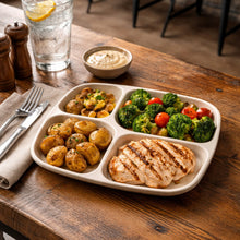 Cargar imagen en el visor de la galería, CHAROLA 4 DIVISIONES BEIGE
