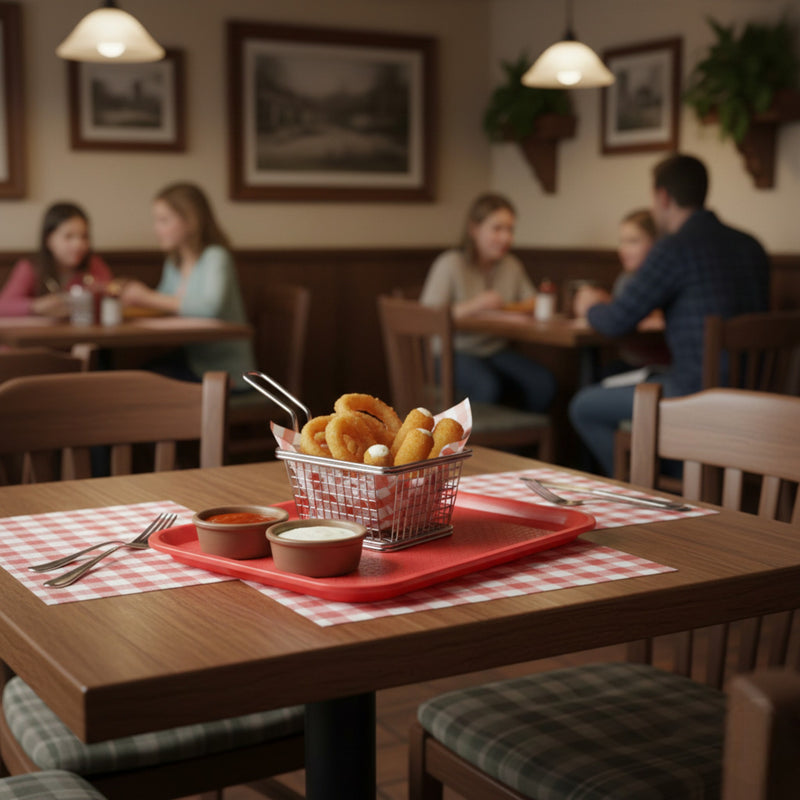 CHAROLA FAST FOOD 10x14" ROJA