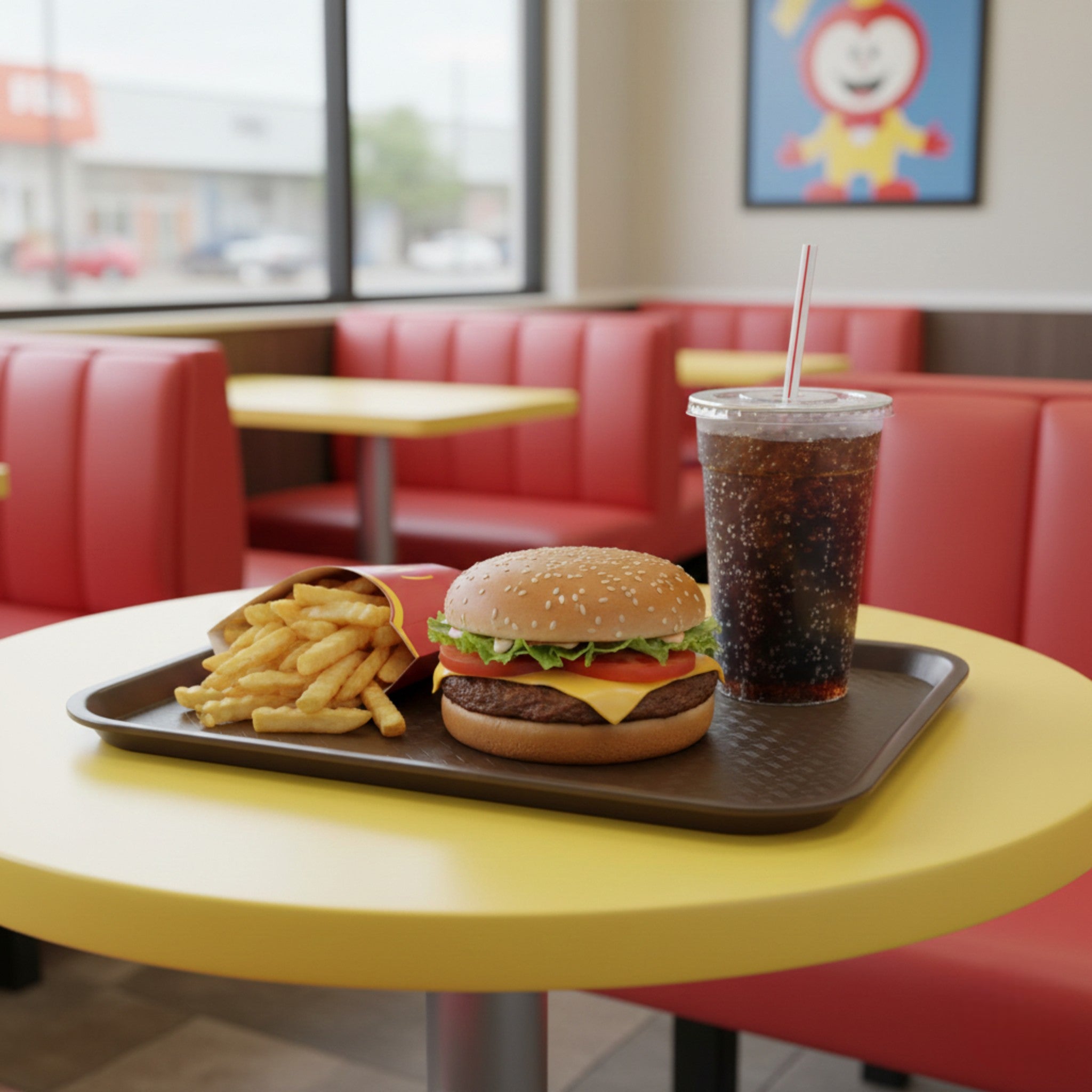 CHAROLA FAST FOOD 12x16" CAFE