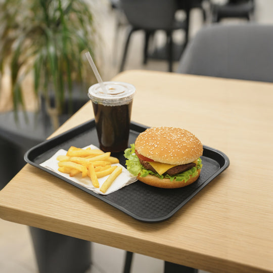 CHAROLA FAST FOOD 14 x 18" NEGRA
