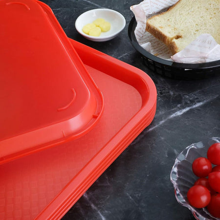 CHAROLA FAST FOOD 14 x 18" ROJA
