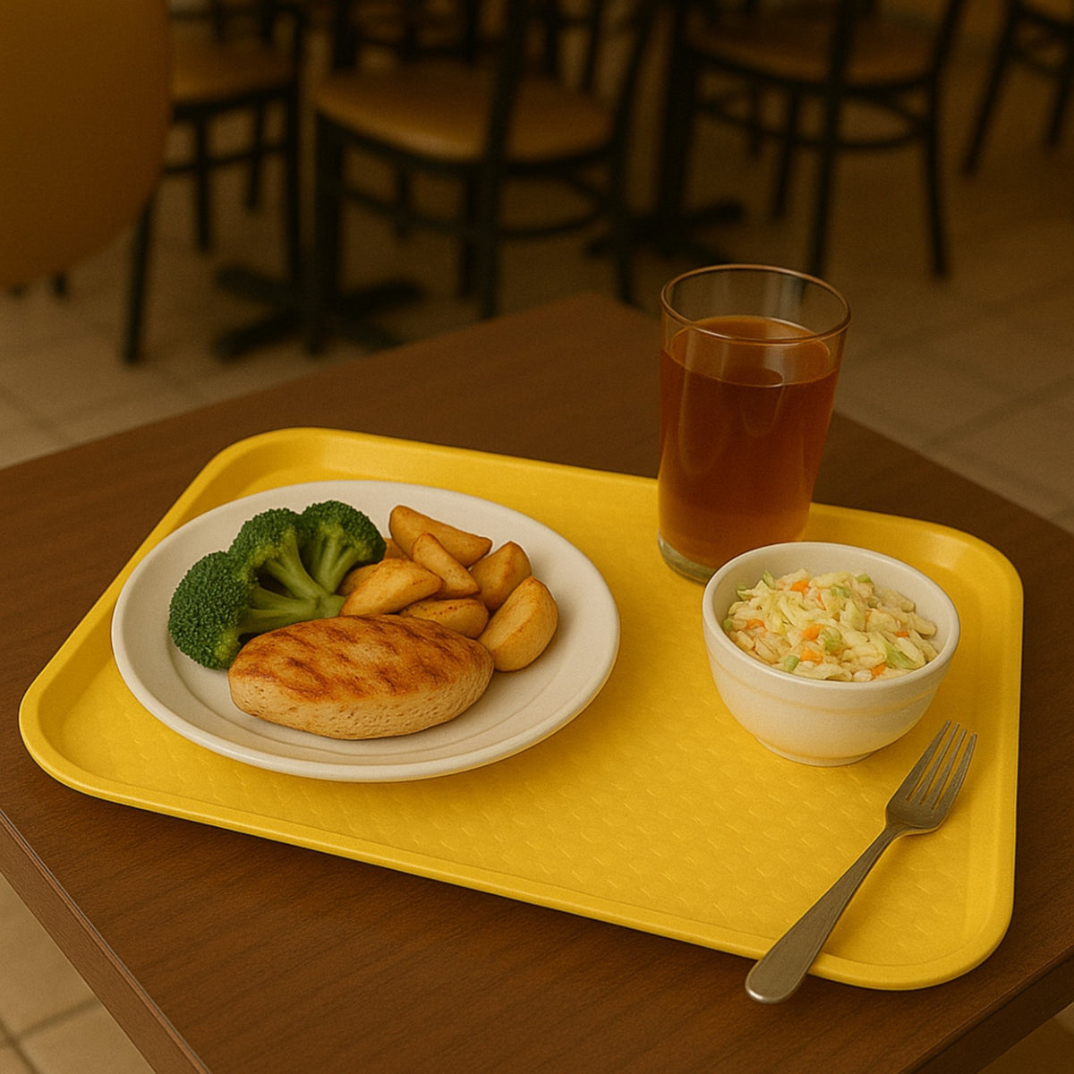 CHAROLA FAST FOOD 14x18" AMARILLO