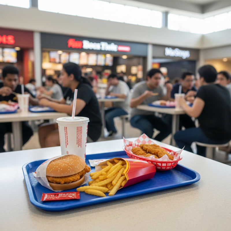 CHAROLA FAST FOOD 14x18" AZUL