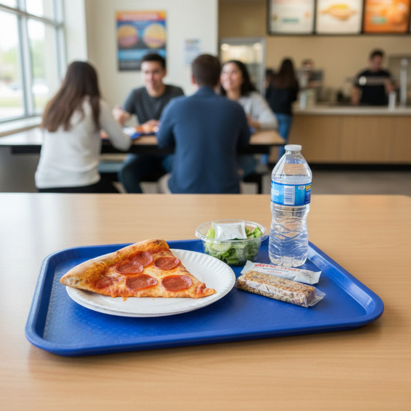 CHAROLA FAST FOOD 14x18" AZUL