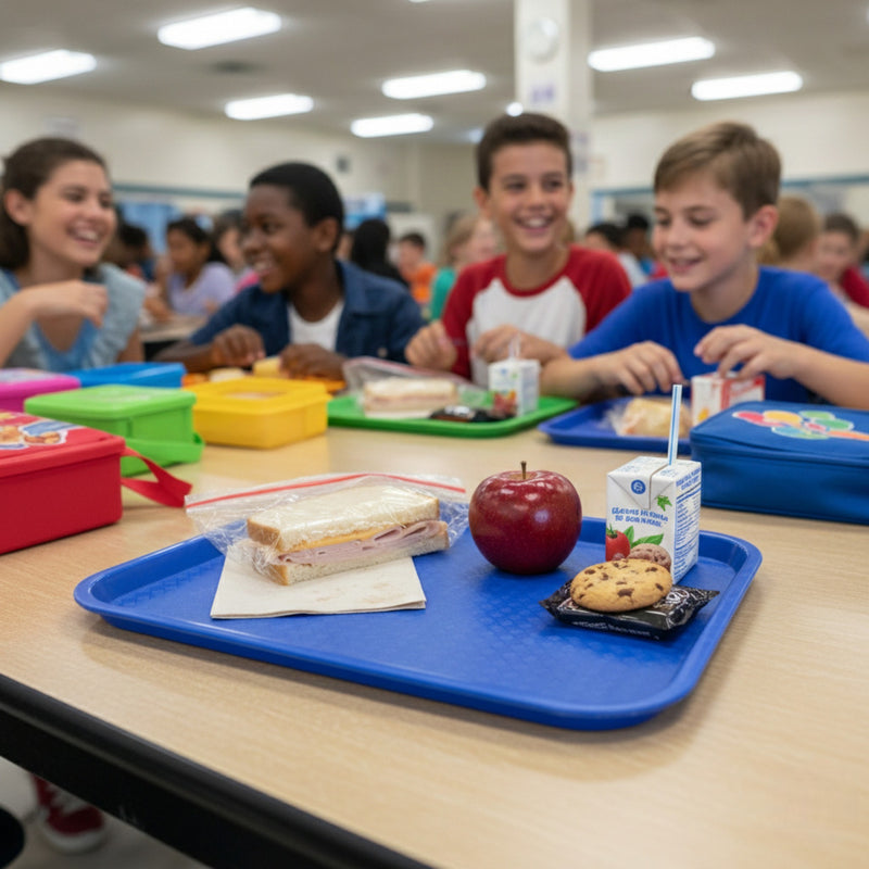 CHAROLA FAST FOOD 14x18" AZUL