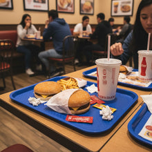 Cargar imagen en el visor de la galería, CHAROLA FAST FOOD 14x18&quot; AZUL
