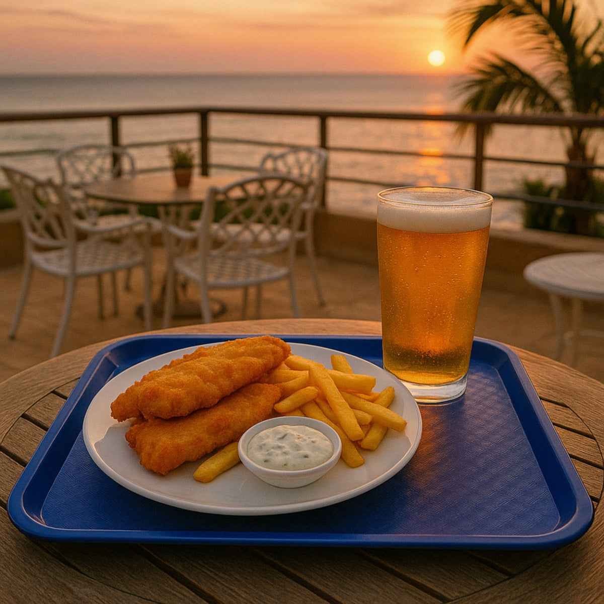 CHAROLA FAST FOOD 14x18" AZUL MARINO