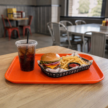 CHAROLA FAST FOOD 14x18" NARANJA