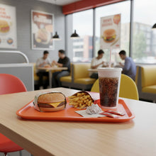 Cargar imagen en el visor de la galería, CHAROLA FAST FOOD 14x18&quot; NARANJA
