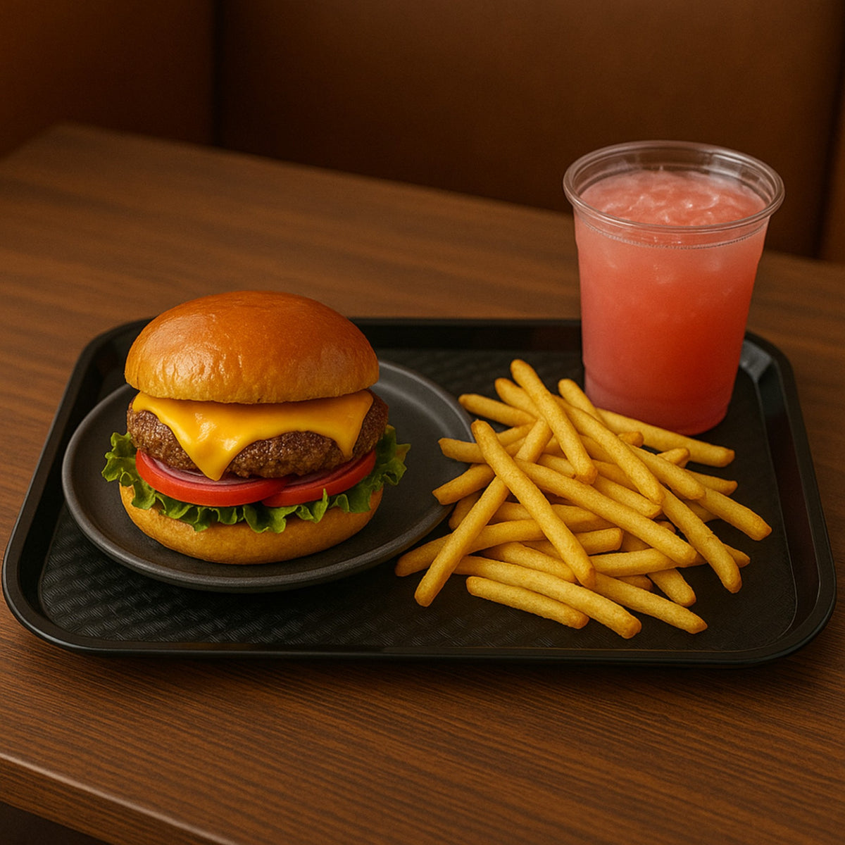 CHAROLA FAST FOOD 14x18" NEGRO