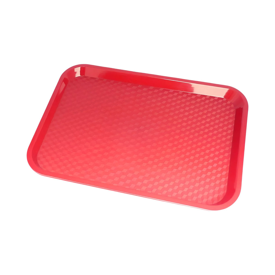 CHAROLA FAST FOOD 14x18" ROJO