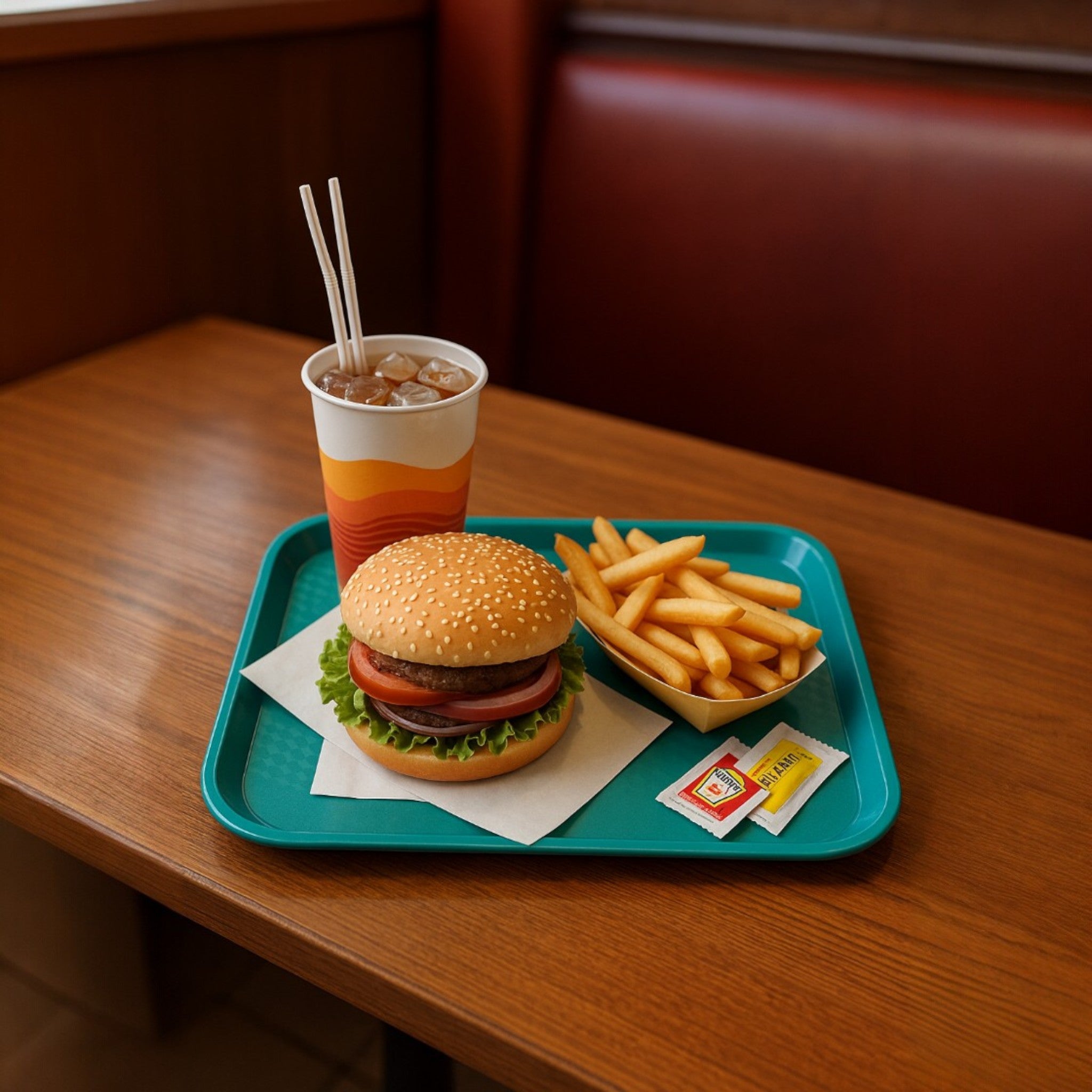 CHAROLA FAST FOOD 14x18" VERDE AZULADO