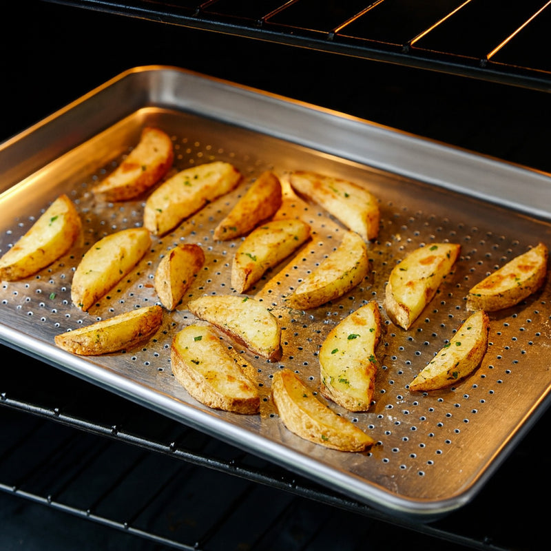 CHAROLA PERFO 18x13 ALUMINIO