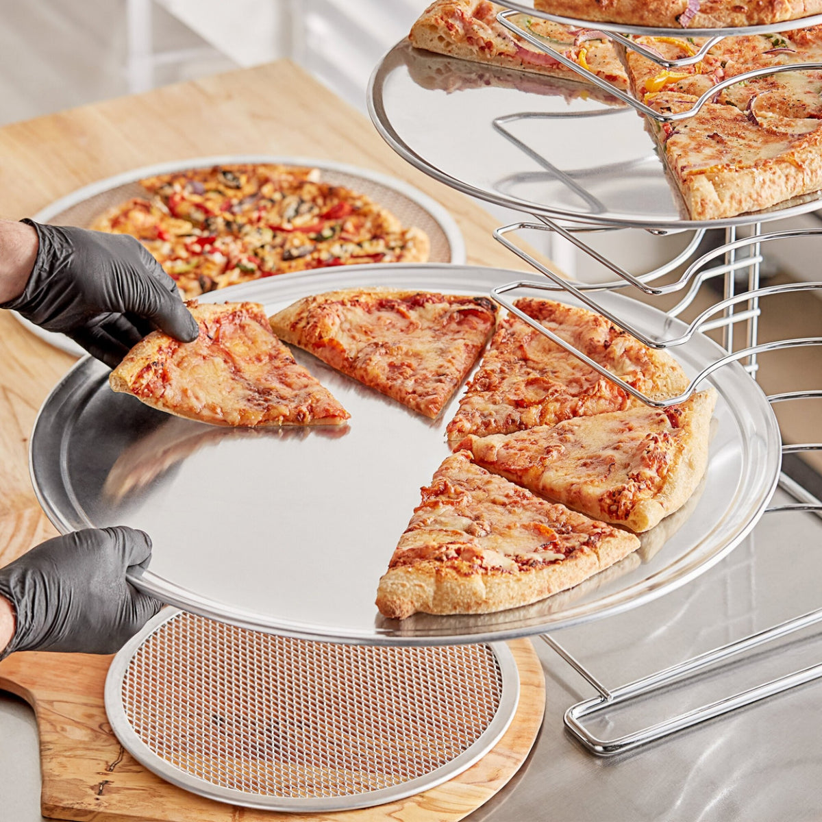 CHAROLA PIZZA 18" ALUMINIO