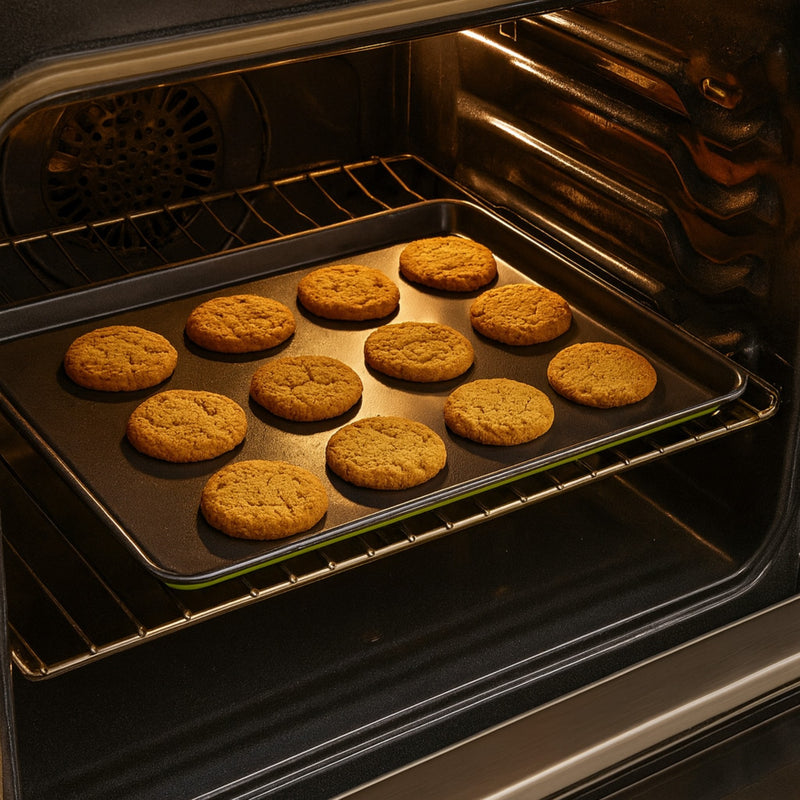 CHAROLA P/HORNEAR GALLETAS VERDE