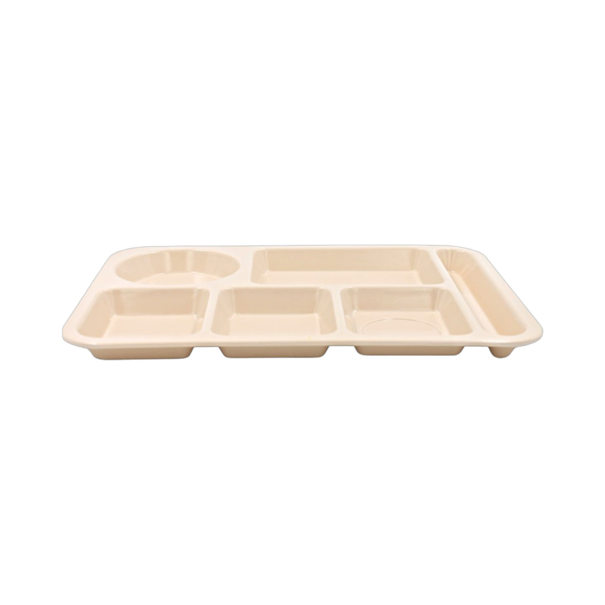 CHAROLA RECT 6 DIV MELAMINA BEIGE