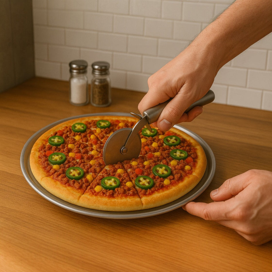 CHAROLA RED PIZZA BORDE 10" ALUMINIO