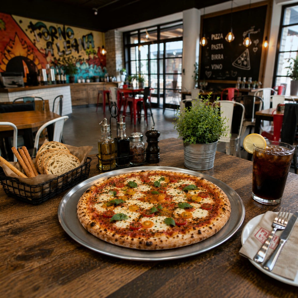 CHAROLA RED PIZZA BORDE 10" ALUMINIO