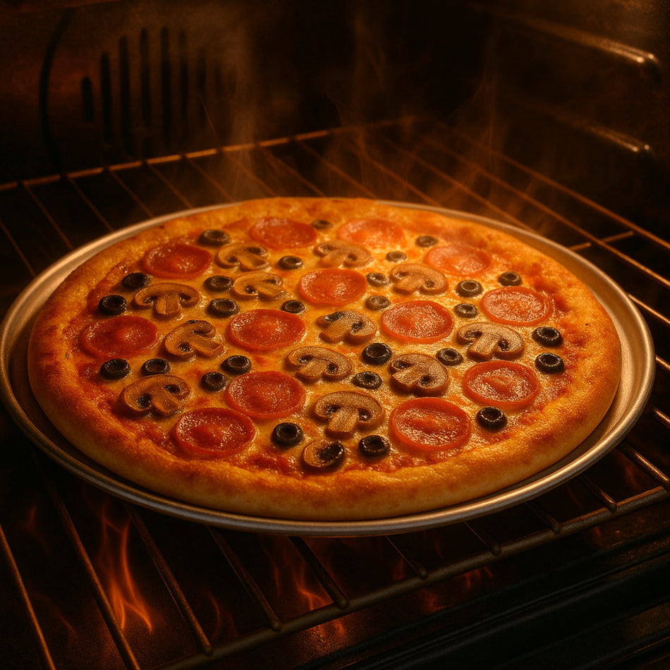 CHAROLA RED PIZZA BORDE 12" ALUMINIO