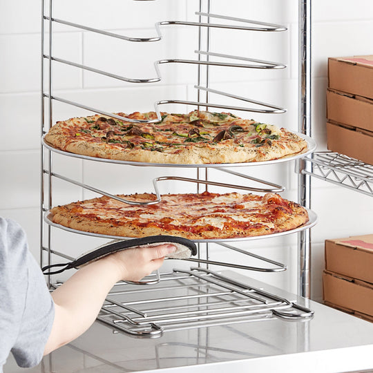 CHAROLA RED PIZZA BORDE 12" ALUMINIO