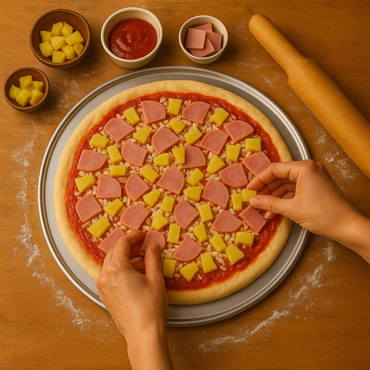 CHAROLA RED PIZZA BORDE 18" ALUMINIO