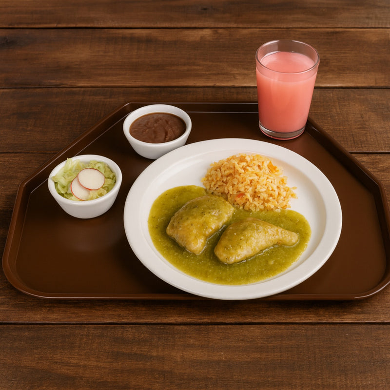 CHAROLA TRAPEZOIDAL 14x22" PC CAFE