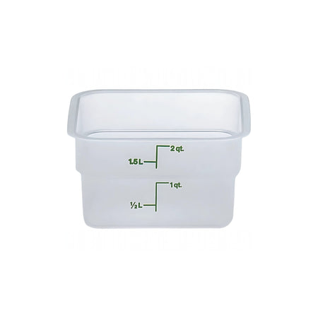 CONTENEDOR PP CUAD 02 QT TRANSLUCIDO