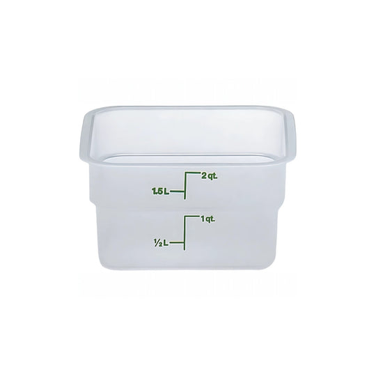 CONTENEDOR PP CUAD 02 QT TRANSLUCIDO