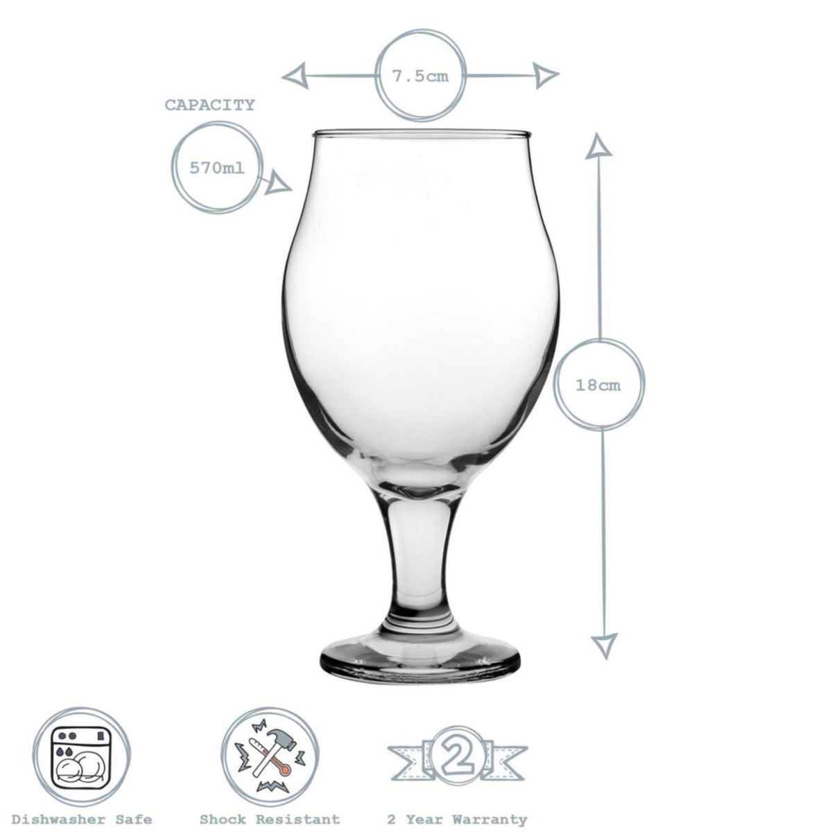 COPA LAV CERVECERA 19 OZ ANGELINA