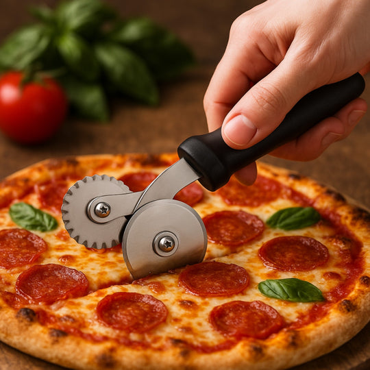 CORTADOR DE PIZZA DOBLE NEGRO