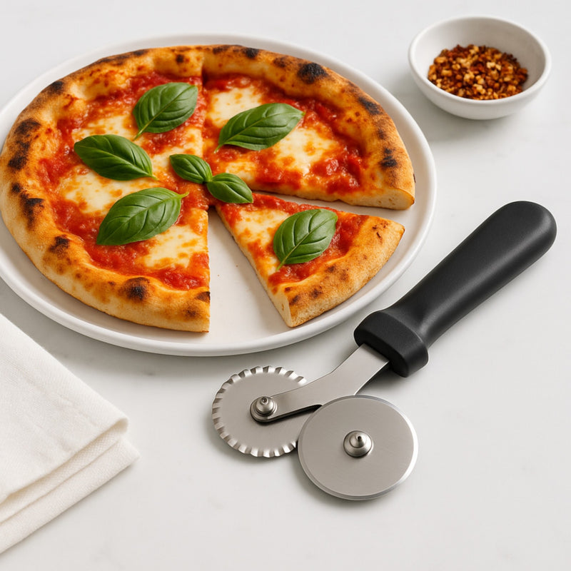 CORTADOR DE PIZZA DOBLE NEGRO