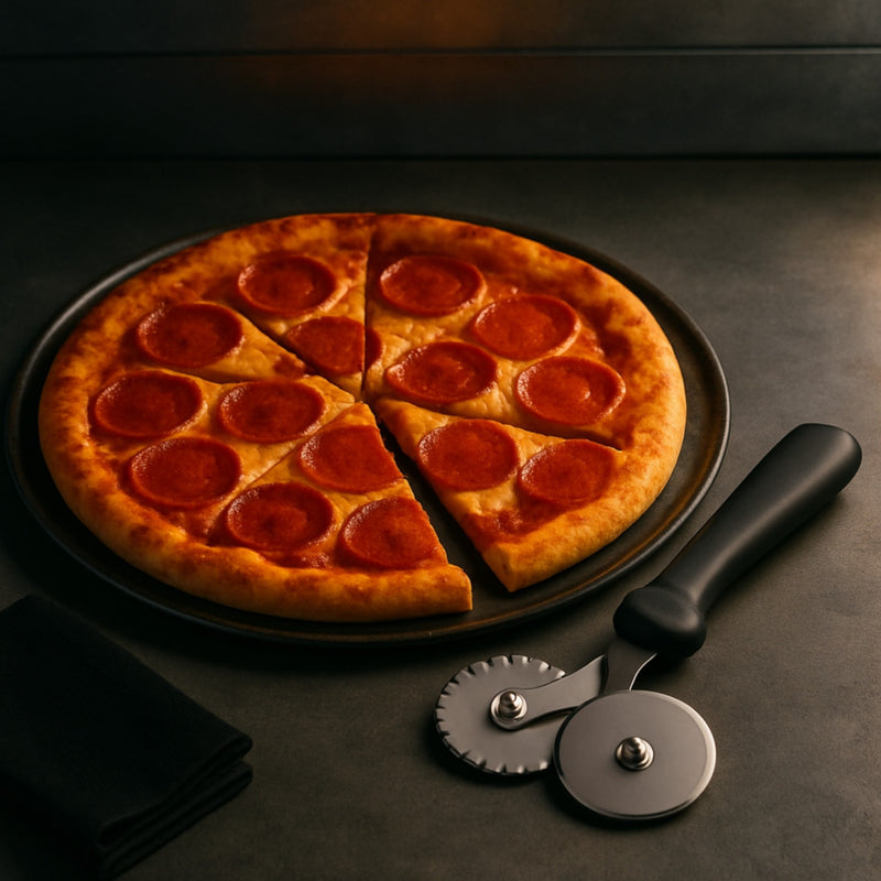 CORTADOR DE PIZZA DOBLE NEGRO