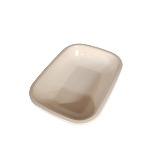 PLATO CUADRILONGO 10" BEIGE