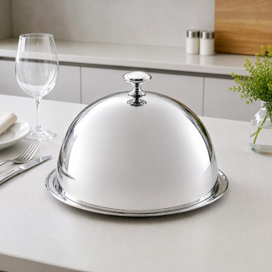CUBIERTA ABOVEDADA 28 CM AC INOX 11"