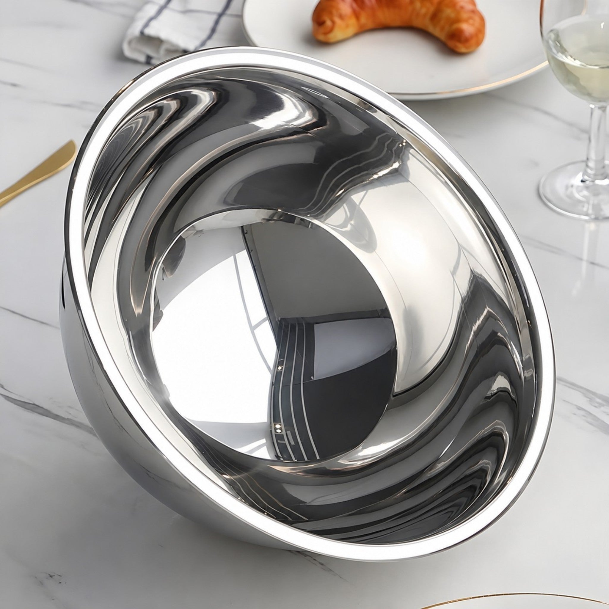 CUBIERTA ABOVEDADA 28 CM AC INOX 11"