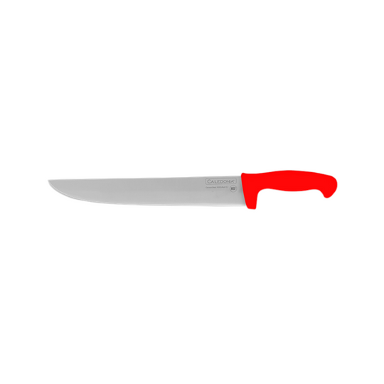 CUCHILLO BISTECERO 12" RECTO MGO ROJO