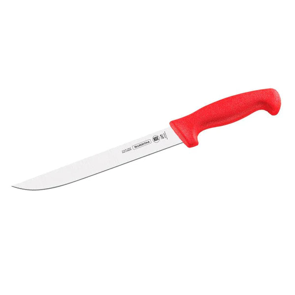 CUCHILLO RECTO 08" DESHUESADOR ROJO