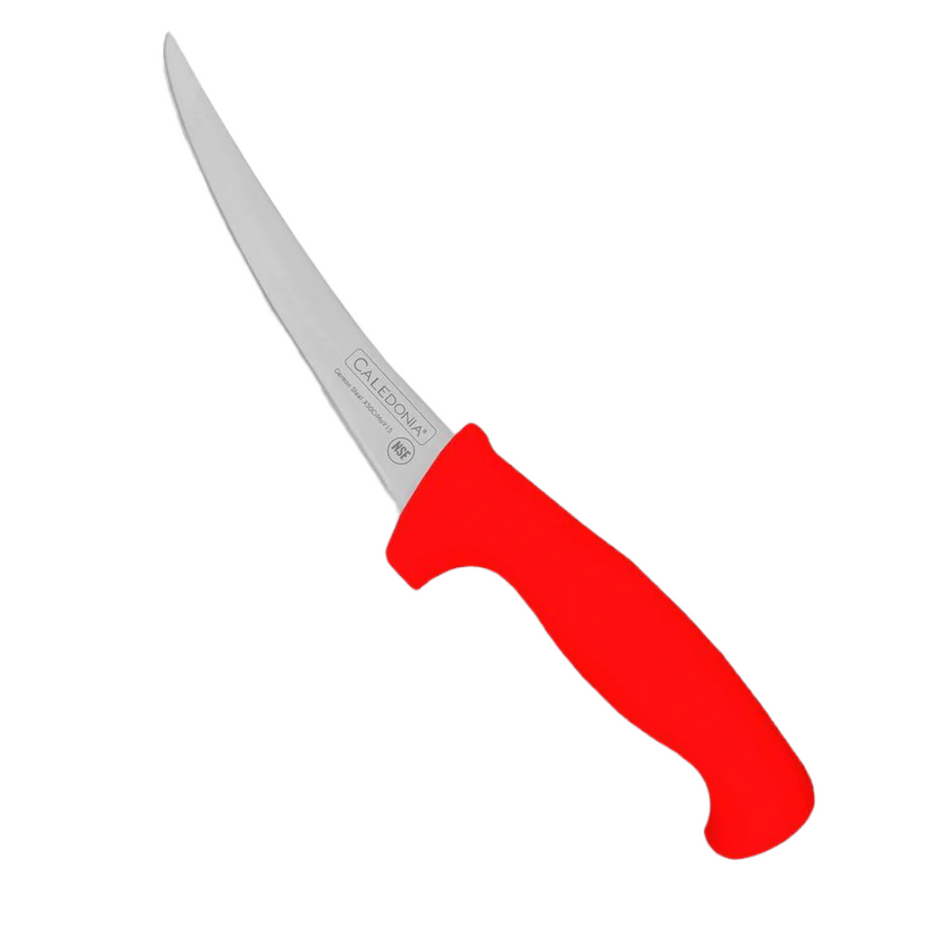 CUCHILLO CURVO 06" DESHUESADOR ROJO