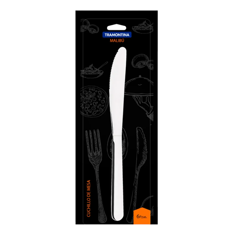 JGO CUCHILLOS DE MESA 6 PZ MALIBU