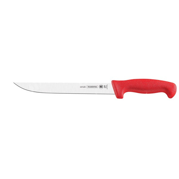 CUCHILLO RECTO 08" DESHUESADOR ROJO