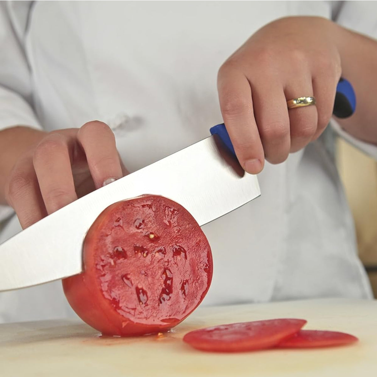 CUCHILLO CHEF 08" MANGO AZUL