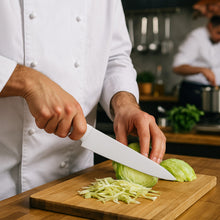 Cargar imagen en el visor de la galería, CUCHILLO CHEF 08&quot; MANGO BLANCO

