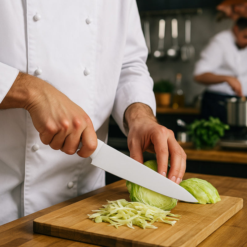 CUCHILLO CHEF 08" MANGO BLANCO