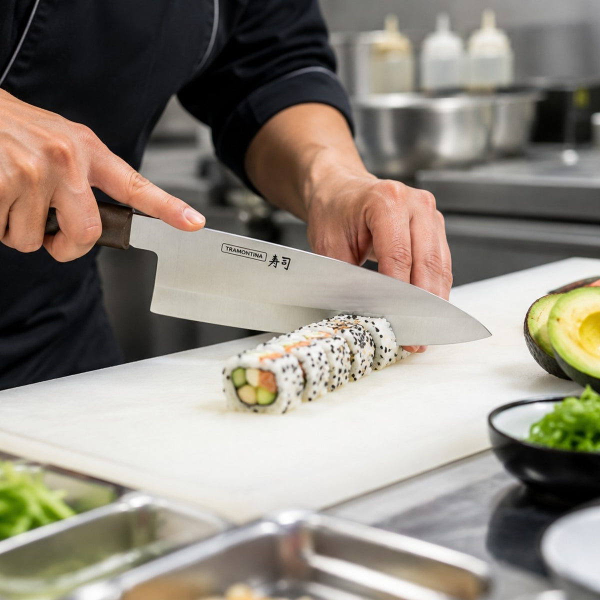 CUCHILLO DEBA 08" SUSHI SILVER