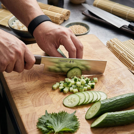 CUCHILLO NAKIRI 07" SUSHI SILVER