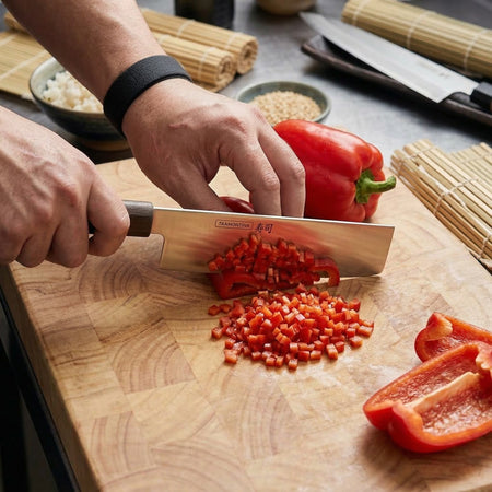 CUCHILLO NAKIRI 07" SUSHI SILVER