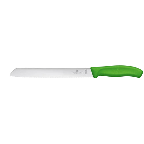 CUCHILLO PAN DENTADO 21 CM VERDE