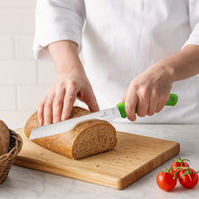 Cargar imagen en el visor de la galería, CUCHILLO PAN DENTADO 21 CM VERDE
