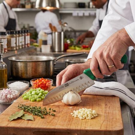CUCHILLO SANTOKU 07" VERDE