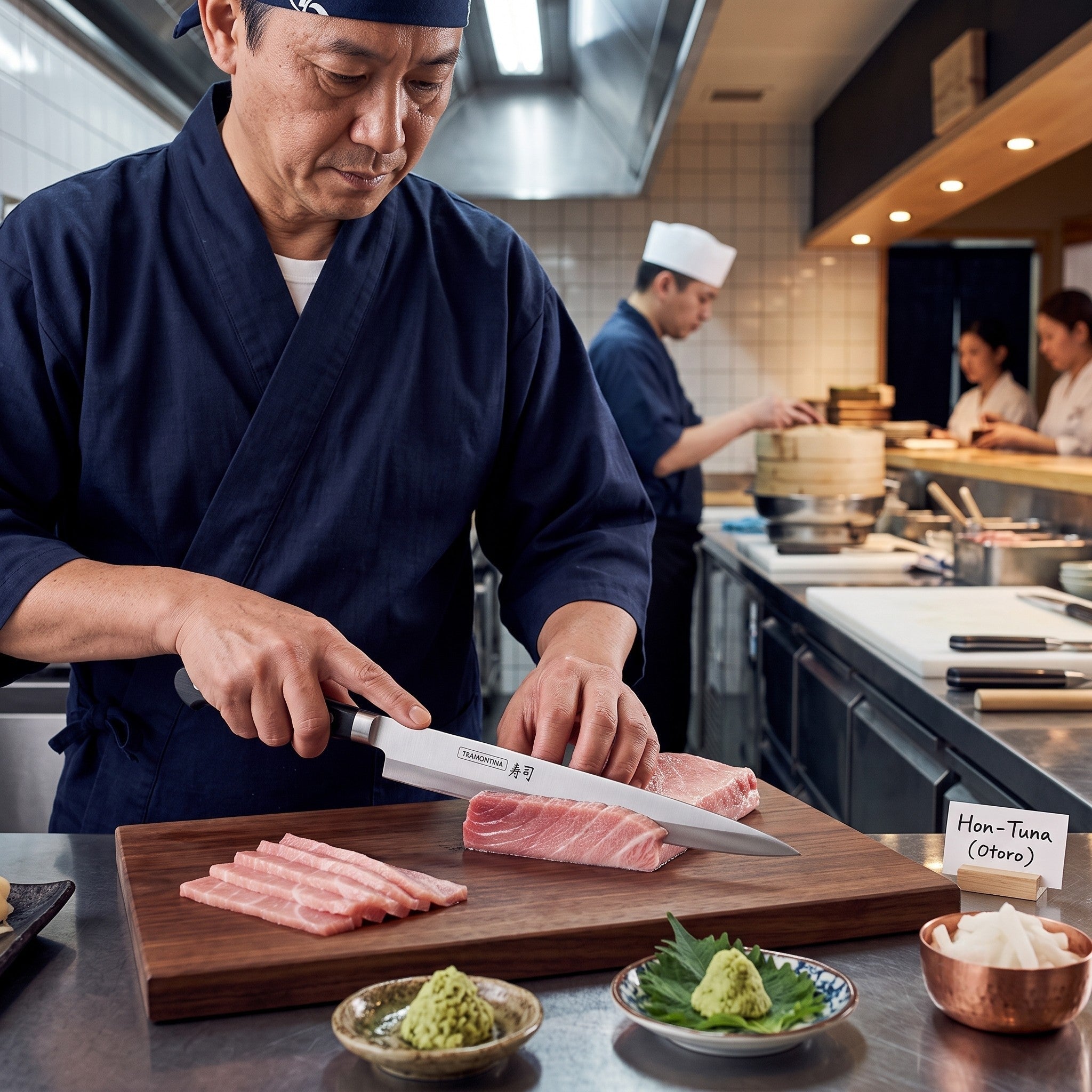 CUCHILLO YANAGIBA 09" SUSHI GOLD